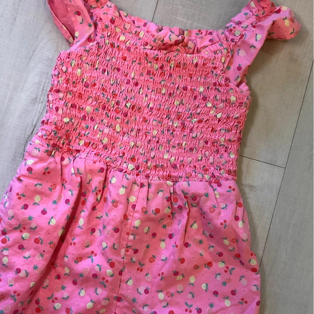 GAP‎ Pink Lemon & Berry Print Ruffle Sleeve Romper